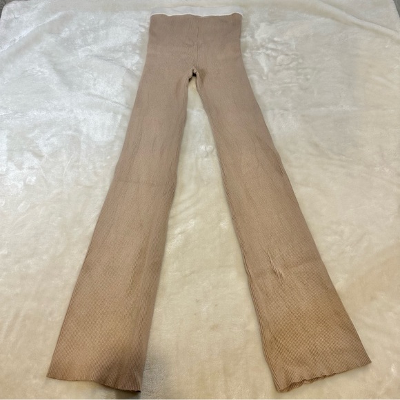 JLuxLabel Tan Ribbed High Waist Yoga Comfy Pants Size Medium - Picture 5 of 15